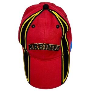 Men's Eagle Crest US Marines‎ USMC Red Strap Back Hat Cap